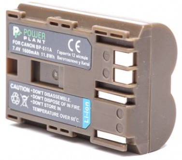 Акумулятор PowerPlant Canon BP-511 1600mAh-[articul]