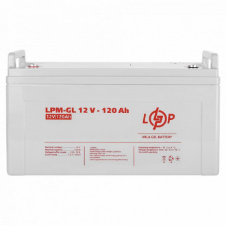 Акумулятор гелевий LPM-GL 12V - 120 Ah LogicPower-[articul]