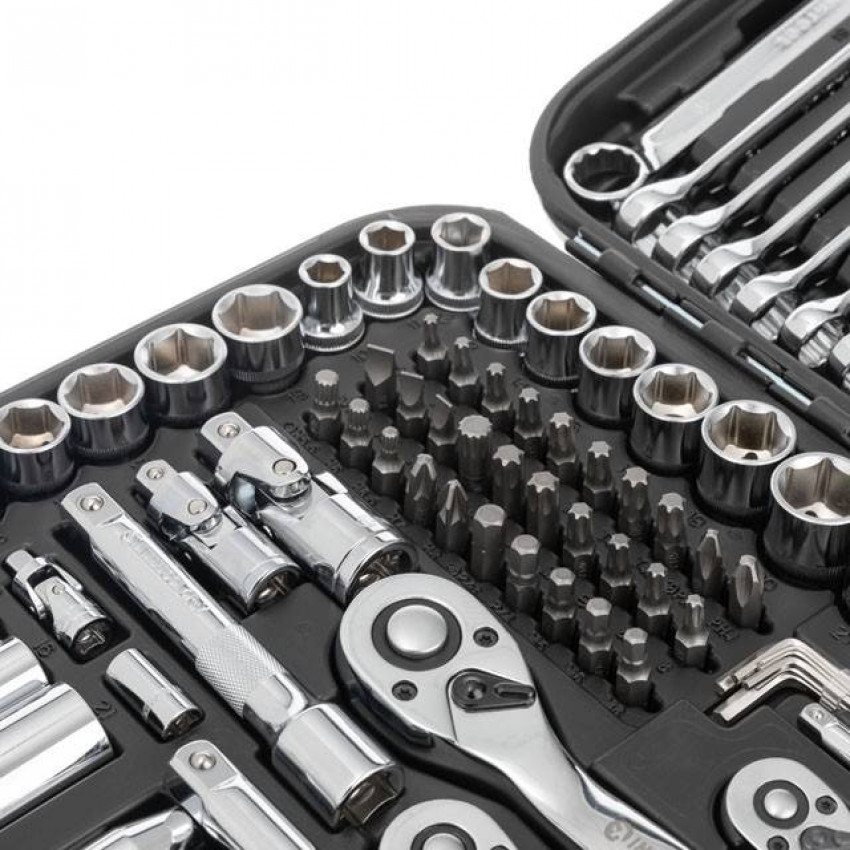 Набір інструментів 1/2 "& 3/8" & 1/4 ", 219ед., Cr-V STORM INTERTOOL ET-8219-ET-8219