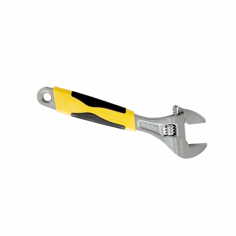 Ключ розвідний 250мм CrV (гум'яна рукоятка) Sigma (4101031)-4101031