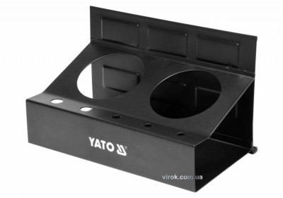 Полиця магнітна YATO з 2 великими та 5 малими отворами, 215 x 120 x 130 мм-[articul]