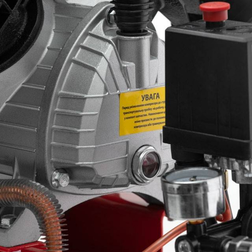 Компресор 50 л, 2.23 кВт, 220 В, 10 aтм, 354 л/хв, 2 циліндри. INTERTOOL PT-0004-PT-0004