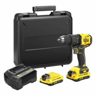 Дриль-шурупокрут безщітковий акумуляторний STANLEY FATMAX SFMCD710D2K