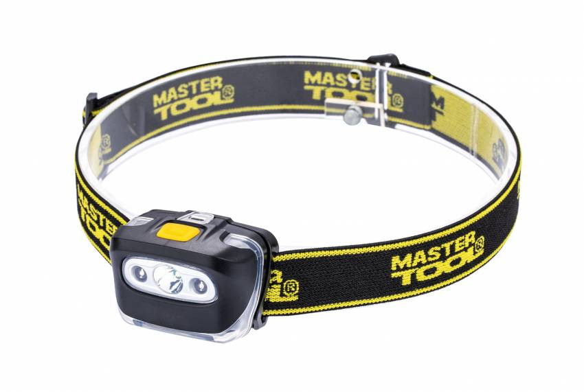 Ліхтар налобний MASTERTOOL 4 режими 55х35х40 мм CREE XT-E WHITE LED+2xRED LED 3xAAA ABS 94-0813-94-0813