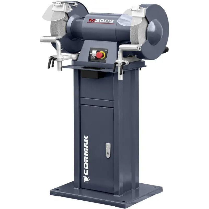 Дводискова шліфувальна машина CORMAK M300S з підставкою та витяжкою MDC1500 400V-M300S+MDC1500 400V