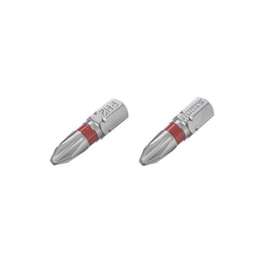 Комплект викруткових насадок, PH2, 1/4"×25 мм, S2, 2 од., STORM INTERTOOL VT-0218-VT-0218