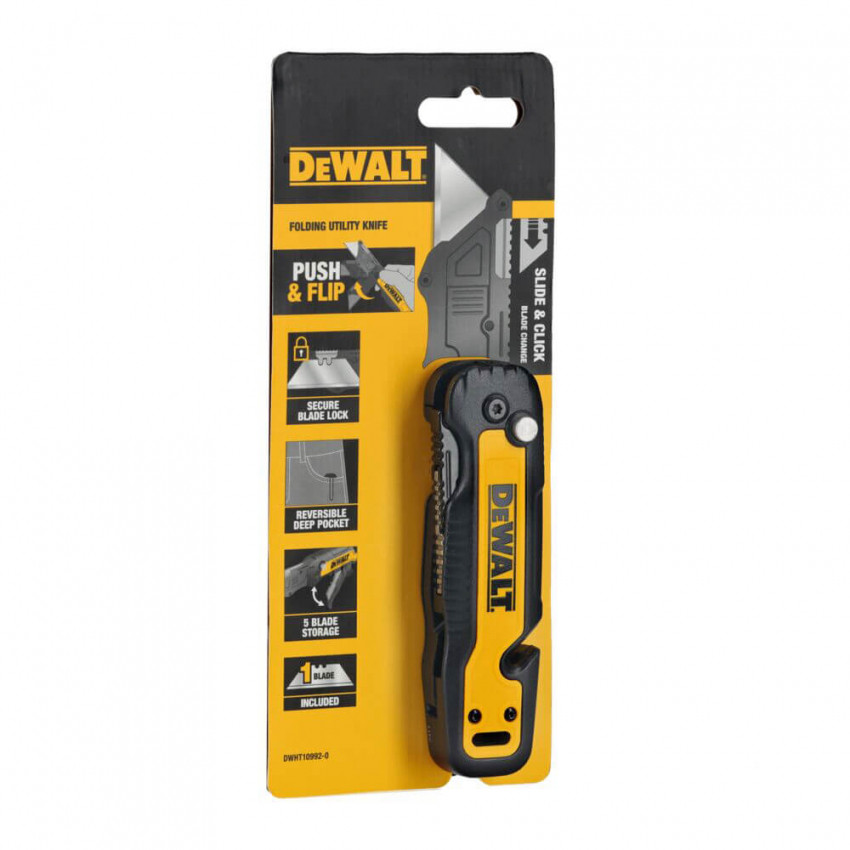 Ніж складаний з фіксованим лезом для оздоблювальних робіт DeWALT DWHT10992-0-DWHT10992-0