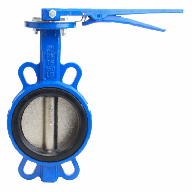 Затвор міжфланцевий «батерфляй» 4'' корпус чавун (GGG50) диск чавун (GGG50) EPDM PN16 FLORA (5080214)-5080214