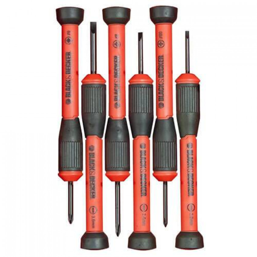 Набір викруток для точної механіки 6 шт BLACK DECKER BDHT0-66428-BDHT0-66428