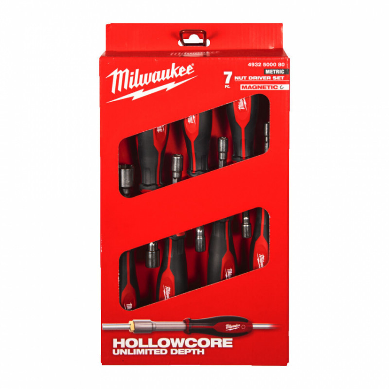 Набір викруток наскрізних магнітних HollowCore MILWAUKEE (7шт)-4932500080