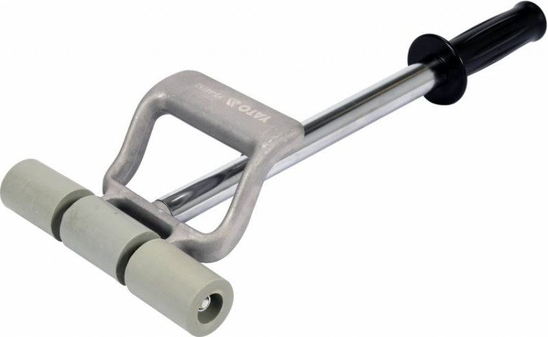 Валик притискний гумовий YATO Ø38 x 190 мм, сталева телескопічна ручка 450-690 мм-YT-44152