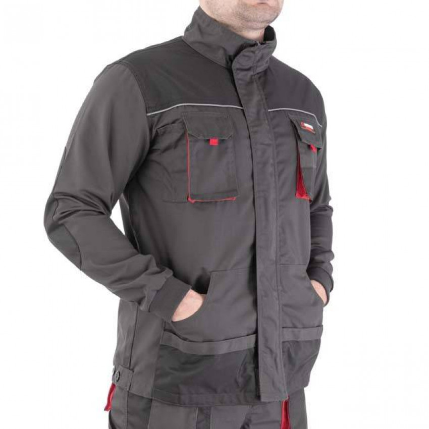Куртка робоча, 80% поліестер / 20% бавовна, щільність 260 г/м², XL INTERTOOL SP-3004-SP-3004