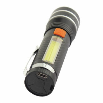 Ліхтар ручний Quantum  QM-FL1032 Helper 10W LED zoom +COB  з USB