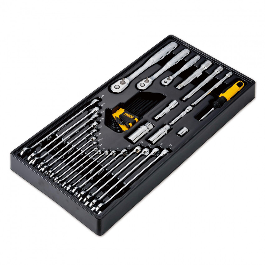 Набір головок, біт, шестигранних ключів 1/4, 3/8, 1/2, 341 предмет DeWALT DWMT45341-1-DWMT45341-1