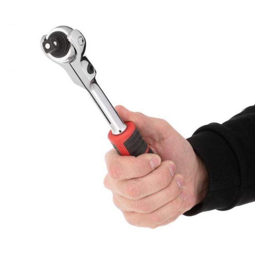 Рукоятка з храповим механізмом поворотна, 72 зуба 1/2 ", Cr-V STORM INTERTOOL ET-8009-ET-8009