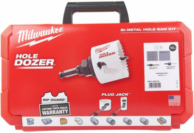 Набір коронок Bi-Metal HOLE DOZER™ MILWAUKEE №2, (діаметр 24/38/46/51/64мм) (7шт)-[articul]