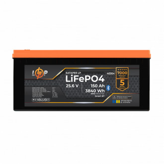 Акумулятор LP LiFePO4 25,6V - 150 Ah (3840Wh) (BMS 150A/75А) пластик Smart BT-[articul]