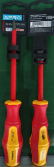 Викрутка діелектрична SL5,5x125 CrV (плоска) обгумована APRO-[articul]