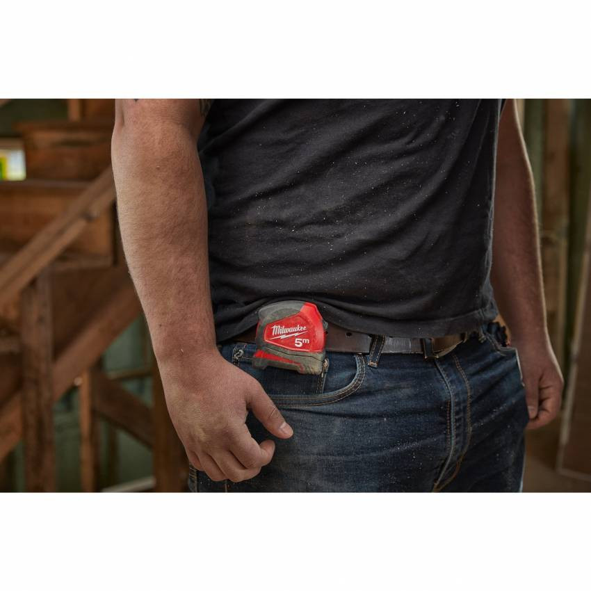 Рулетка Pro Compact MILWAUKEE, 5м, (19мм)-4932459592