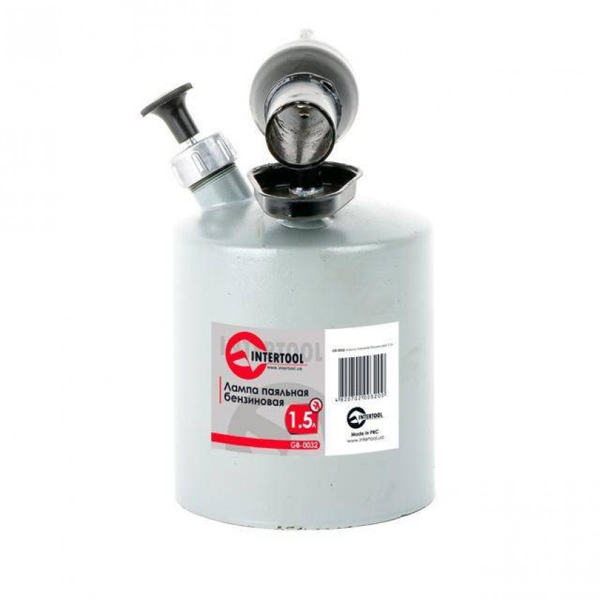 Лампа паяльна бензинова 1,5 л INTERTOOL GB-0032-GB-0032