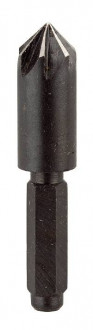 Зенкер WS 10 мм, 7 країв, 6-гранний хвостовик, KWB (704610)