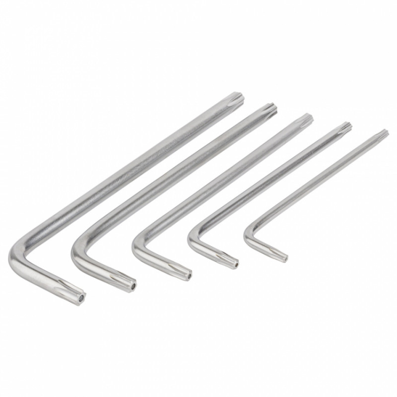 Ключі TORX 9шт T10-T50мм CrV (середні з отвором) Grad (4022285)-4022285