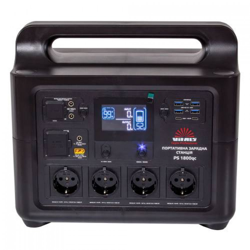 Портативна зарядна станція Vitals Professional PS 1800qc-195187