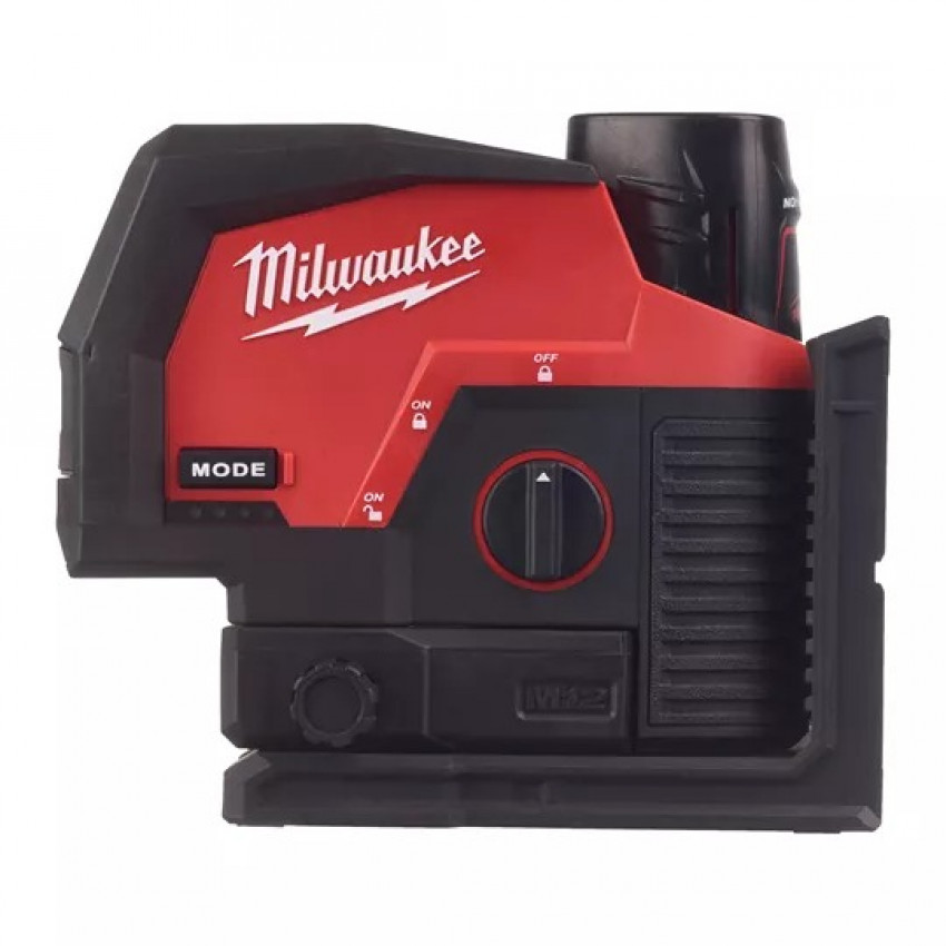 Лінійно-точковий лазерний нівелір Milwaukee M12 3PL-0C 4933478100 із зеленим променем-4933478100