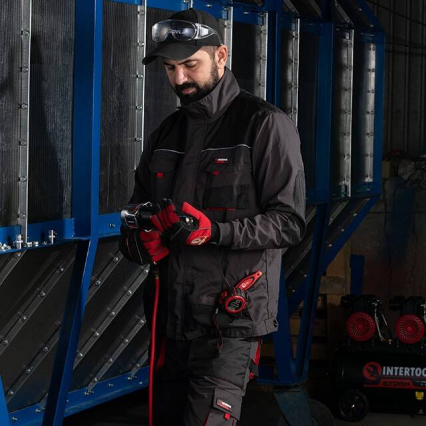 Куртка робоча 80% поліестер, 20% бавовна, щільність 260 г / м2, L INTERTOOL SP-3003-SP-3003