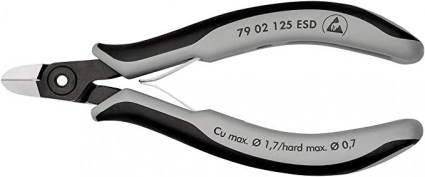 Прецизійні кусачки бокові для електроніки KNIPEX 79 02 125 ESD-79 02 125 ESD