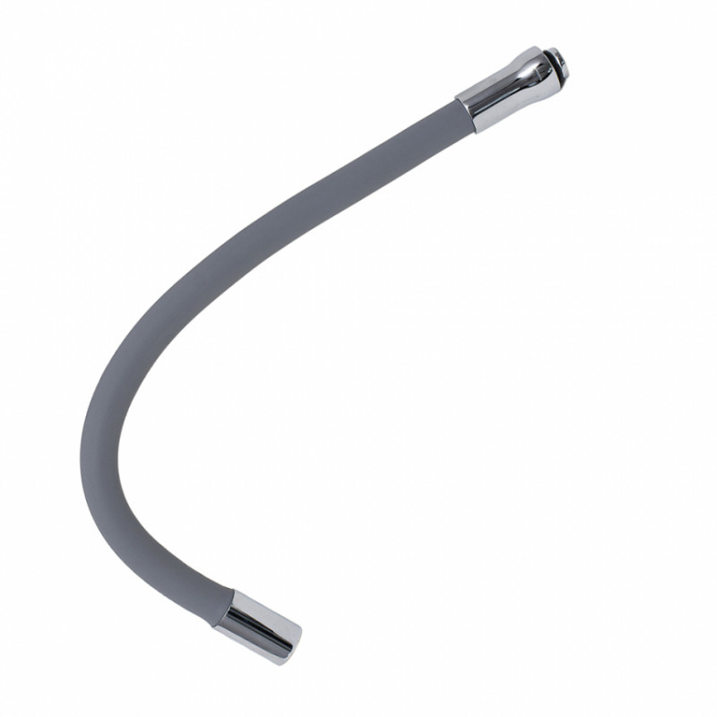 Вилив (гусак) 3/4" для кухні силіконовий сірий AQUATICA (XH-5240) (9793511)-9793511