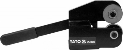 Ножиці по листовому металу t= 1.2-2 мм з дисковими різцями YATO: важіль l= 290 мм, плита- 70х 55 мм