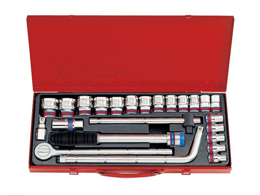 Набір головок 1/2" 24 одиниць 6-гранн дюйм-4524SR