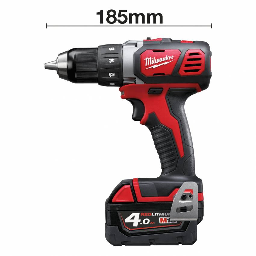 Дриль-шуруповерт акумуляторний MILWAUKEE, M18 BDD-202С, 50Нм ( зар.пристр, 2 акум.Х 2Ач, кейс) (акція)-4933443555