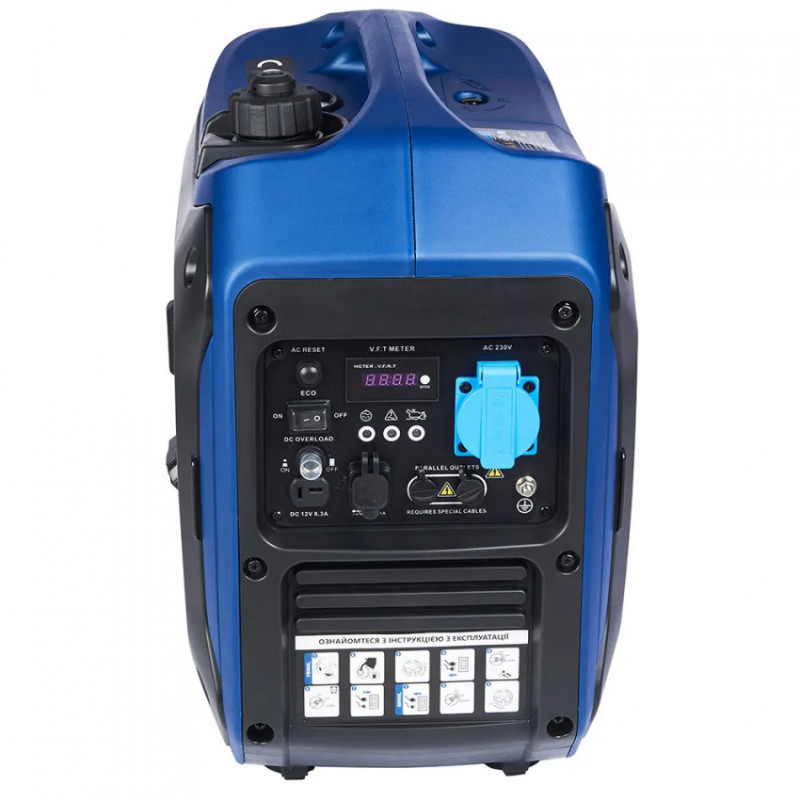 Генератор бензиновий EnerSol, інверторний, макс 2.4 кВт, двигун EnerSol ES-98G, ручний старт, вага 18,5 кг-EPG-2400IS