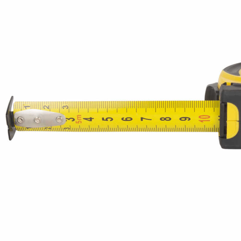 Рулетка обгумована Compact двостороннє полотно/зачіп 5м×19мм SIGMA (3814631)-3814631