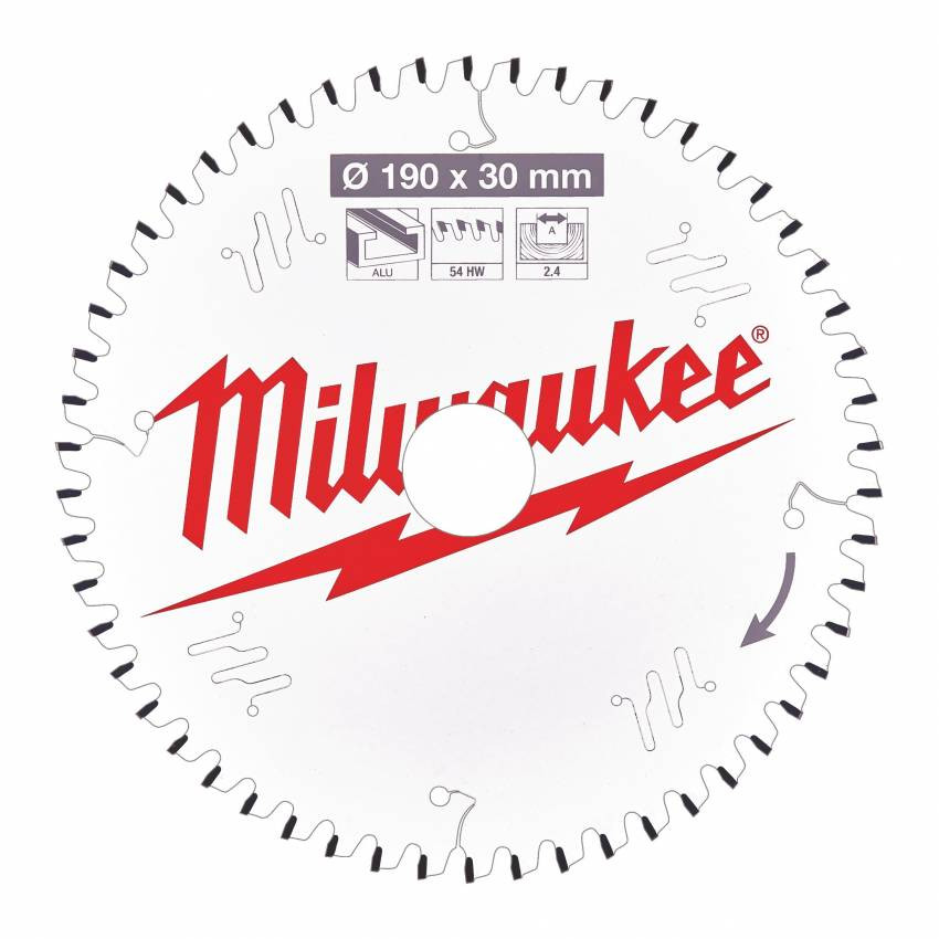 Диск пиляльний PFTE MILWAUKEE, Ø184х30х1,6мм, 24 зуб.-4932471297