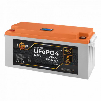 Акумулятор LP LiFePO4 LCD 12V (12,8V) - 230 Ah (2944Wh) (BMS 150A/75A) пластик