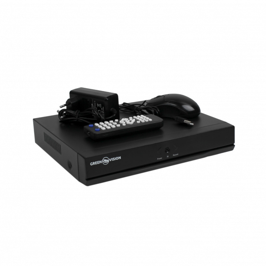 Гібридний відеореєстратор 4-канальний 2.4MP GHD GreenVision GV-A-S032/04 1080N-