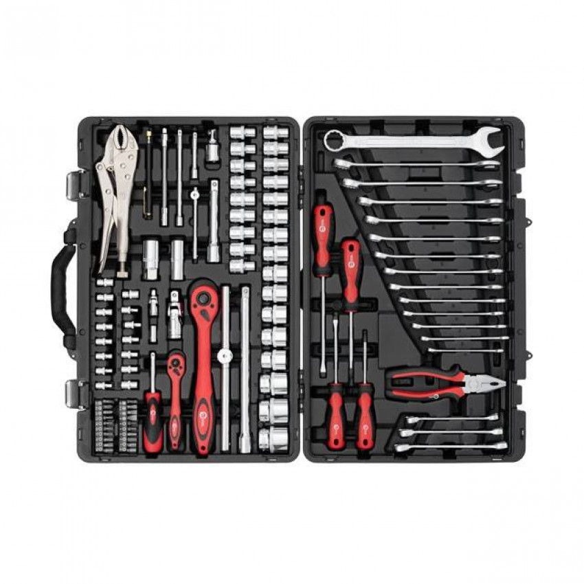 Професійний набір інструментів 1/4", 1/2", 101 од., Cr-V INTERTOOL ET-7101-ET-7101