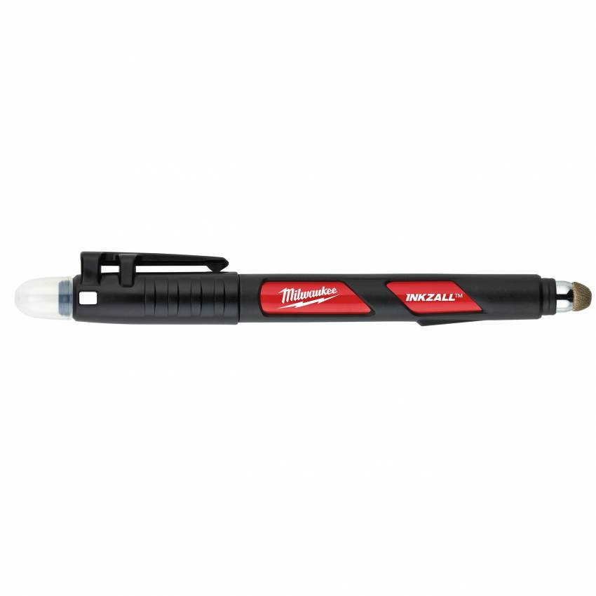 Маркер для будмайданчика InkZAll MILWAUKEE, тонкий, чорний, зі стилусом-48223101