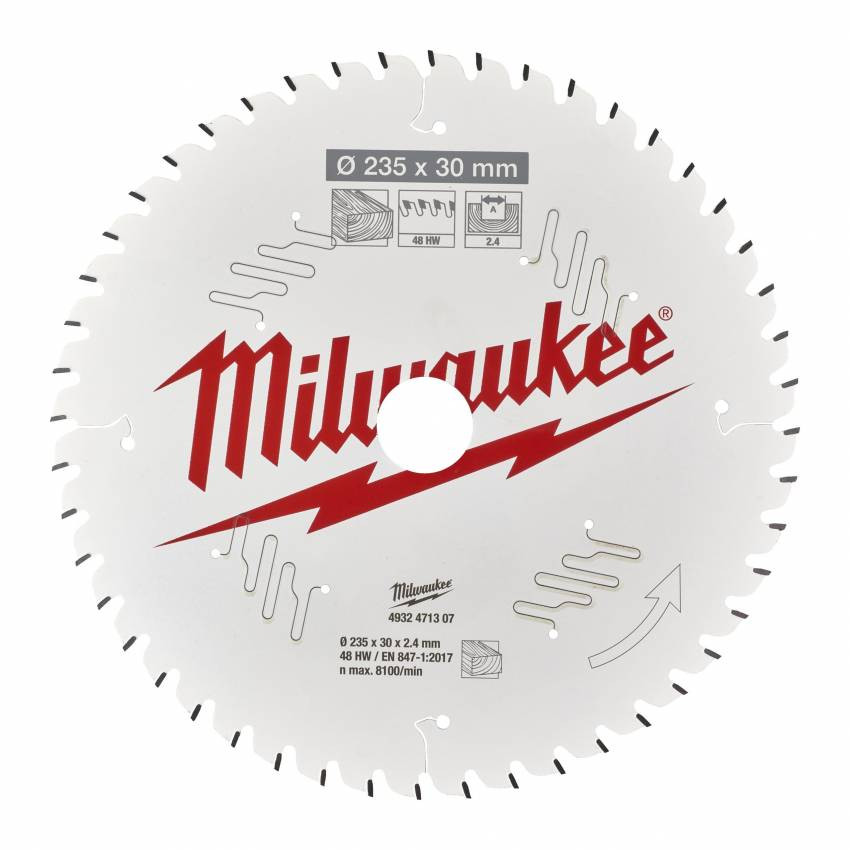 Диск пиляльний MILWAUKEE, Ø165х20х1,8мм, 24 зуб. 1-4932399909