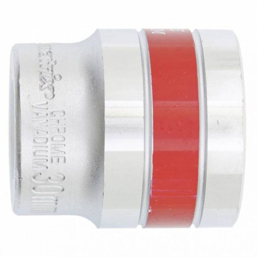 Головка торцева, 30 мм, 6-гранна, CrV, під квадрат 1/2", хромована MTX MASTER-131309