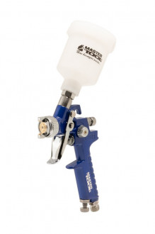 MasterTool Краскопульт HVLP MINI ВБ 100 мл, пластик, Ø 0,8 мм, 70-110 л/хв, 2-2,5 бар, Арт.: 80-8930-[articul]