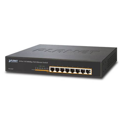 Некерований комутатор PoE Planet FSD-808P (8-Port 10/100Mbps PoE)-FSD-808P