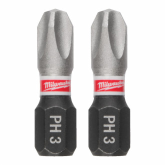 Біта SHOCKWAVE MILWAUKEE, PH3, 25мм, (3шт)-[articul]