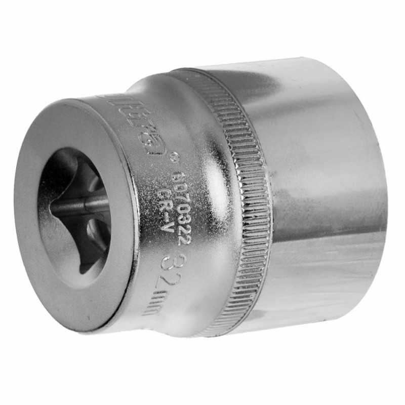 Насадка шестигранна коротка 1/2" 32мм CrV ULTRA (6070322)-6070322