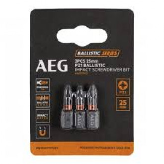 Біта ударна AEG AAK252PZ1,  PZ1, 25мм (3шт)-[articul]