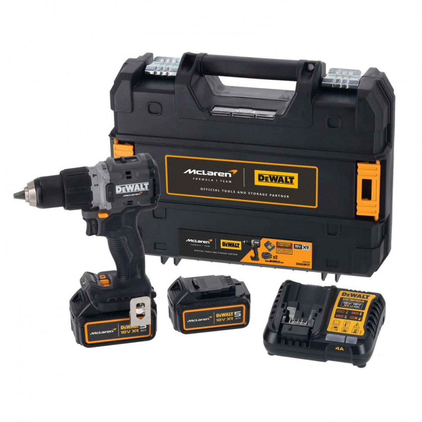 Дриль-шурупокрут ударний McLaren F1 TEAM LIMITED EDITION DeWALT DCD85MP2T-DCD85MP2T