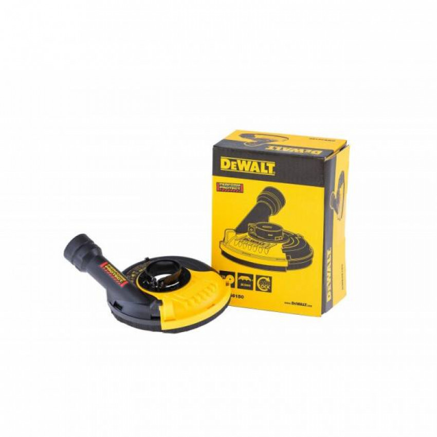 Кожух - адаптер DeWALT на пилосос для кутових шліфмашин, діаметр диска 115-125мм. DWE46150-DWE46150